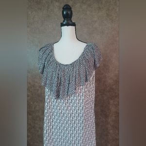 Women's New Plus Size Cream Buttery Soft Ruffle Casual Shirt Size XL